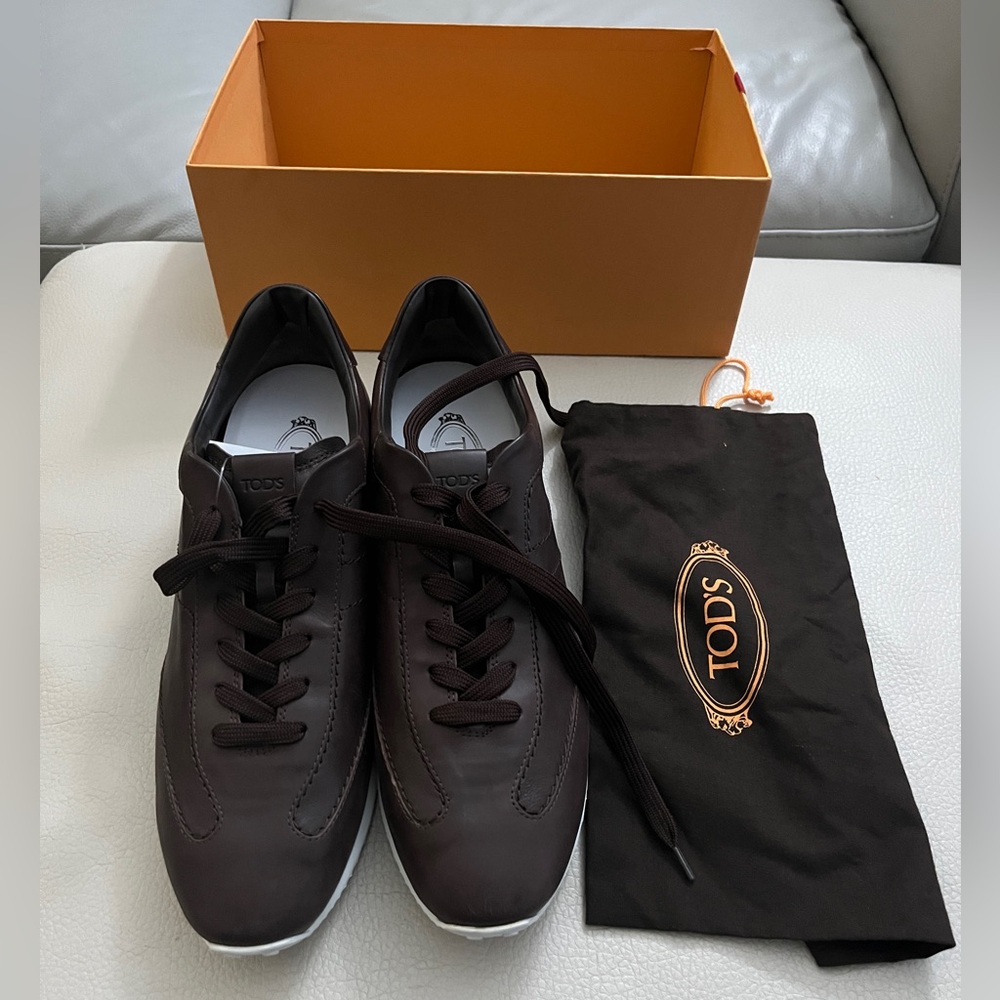 NWB - Tod’s Men’s Leather Sneaker - Made in Italy - UK 11/US 12.5/EU 45.5/46